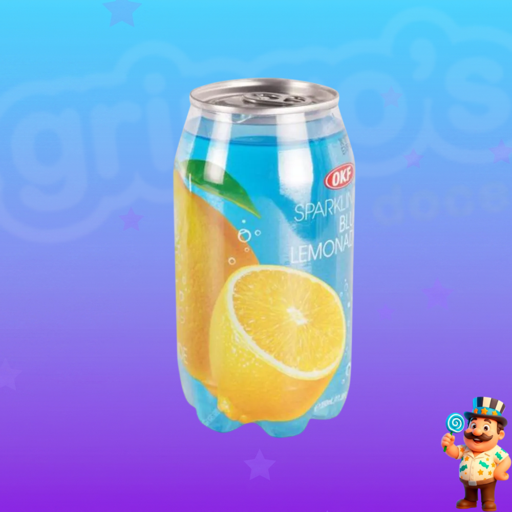 REFRIGERANTE OKF SPARKLING BLUE LEMONADE 350ml
