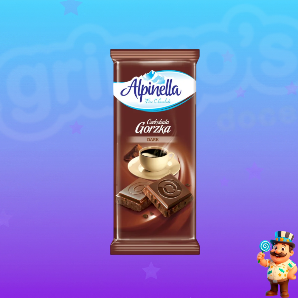 CHOCOLATE ALPINELLA FINE AMARGO 90g