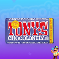 TONY'S CHOCOLONELY CHOCOLATE AO LEITE AMARGO 42% DE CACAU E PRETZER 180g
