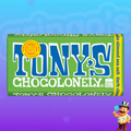 TONY'S CHOCOLONELY MEIO AMARGO AMÊNDOAS E FLOR DE SAL 180g