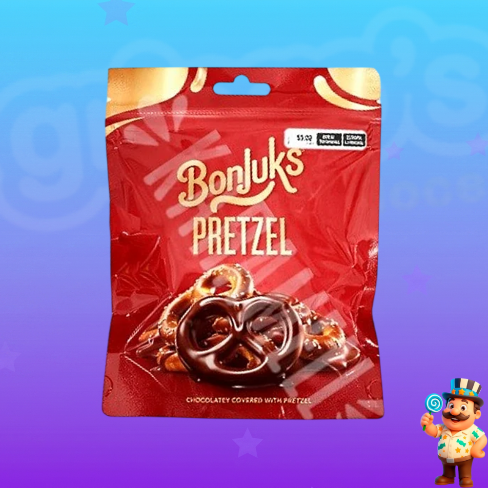 MINI PRETZEL BONJUKS COBERTO COM CHOCOLATE 50g