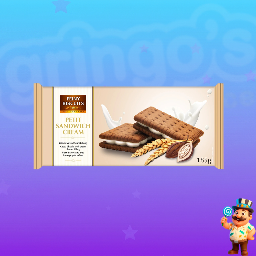 BISCOITO FEINY BISCUITS PETIT SANDWICH CREAM 185g