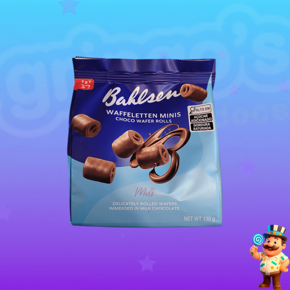 BISCOITOS WAFER BAHSEN WAFFELETTEN MINIS 130g