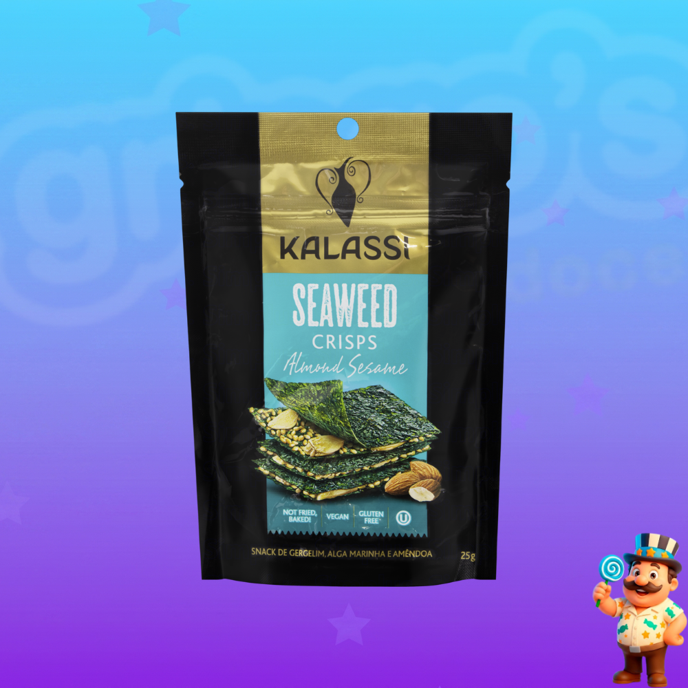 SNACK KALASSI SEAWEED CRISPS ALMOND & SESAME 25g