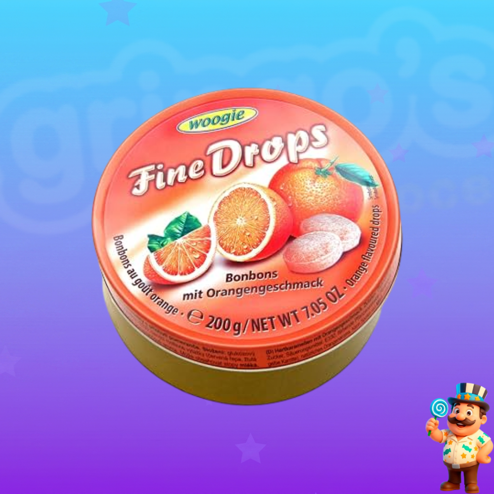 BALA WOOGIE FINE DROPS LARANJA 200g