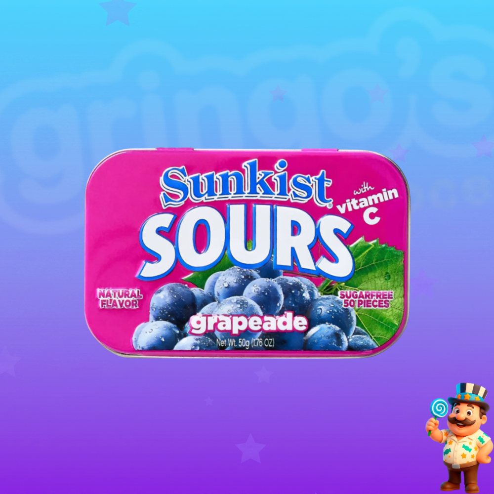 BALAS SUNKIST SOURS GRAPEADE 50g
