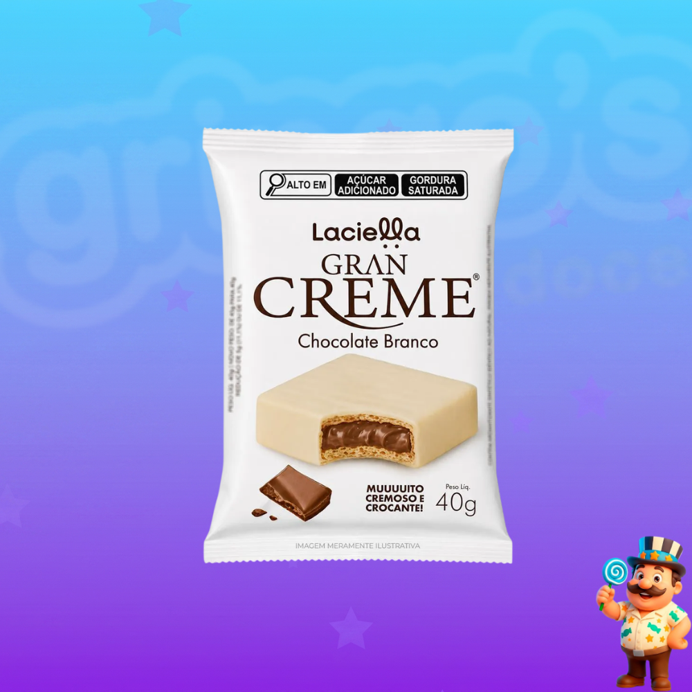 CHOCOLATE LACIELLA GRAN CRÈME CHOCOLATE BRANCO 40g