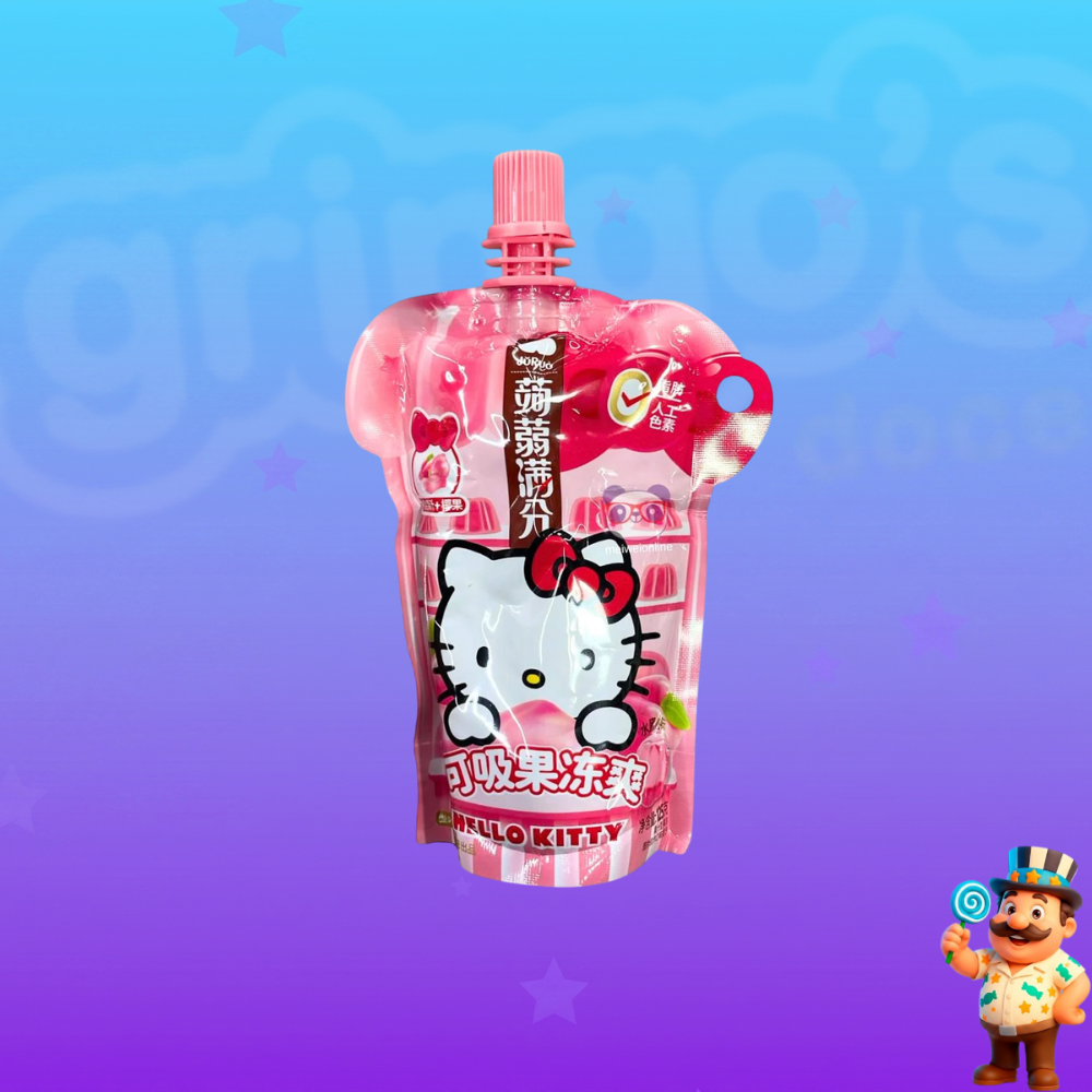 GELATINA BEBÍVEL KONJAC HELLO KITTY PÊSSEGO 125g