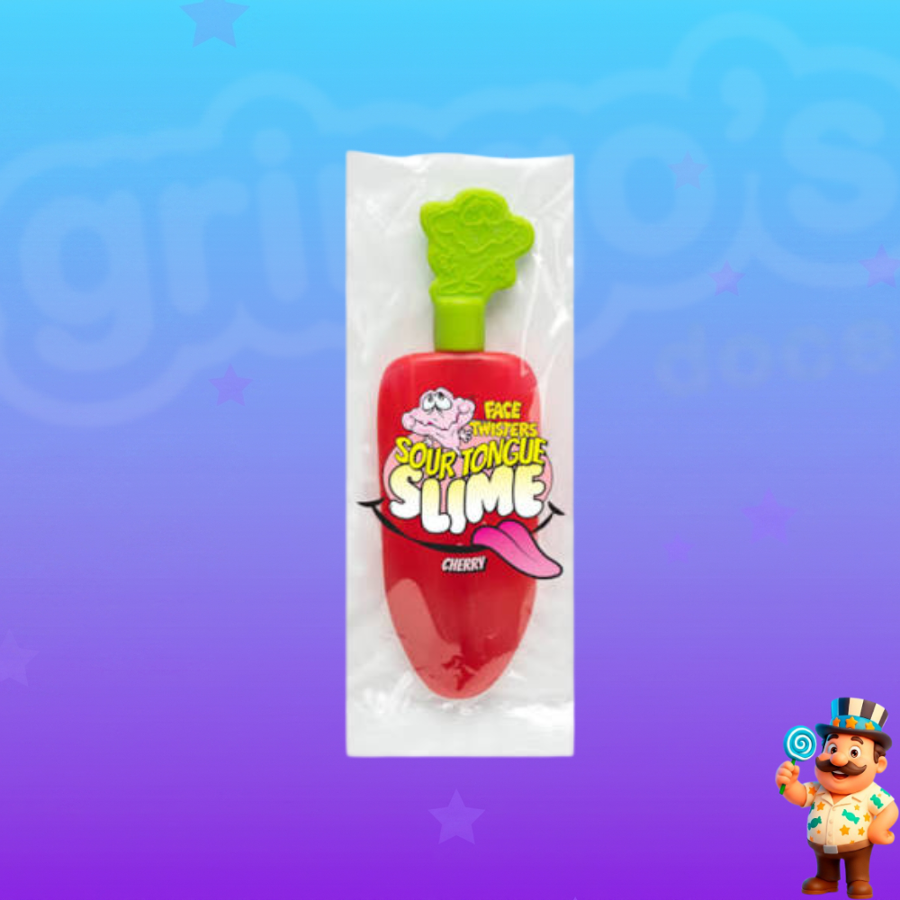 BALA LÍQUIDA FACE TWISTERS SOUR TONGUE SLIME CEREJA 40g