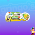 BALA DE GOMA DE ABACAXI COM GEL AZEDO DE MAÇÃ VERDE FUNDIPPERZ BOB ESPONJA 54g