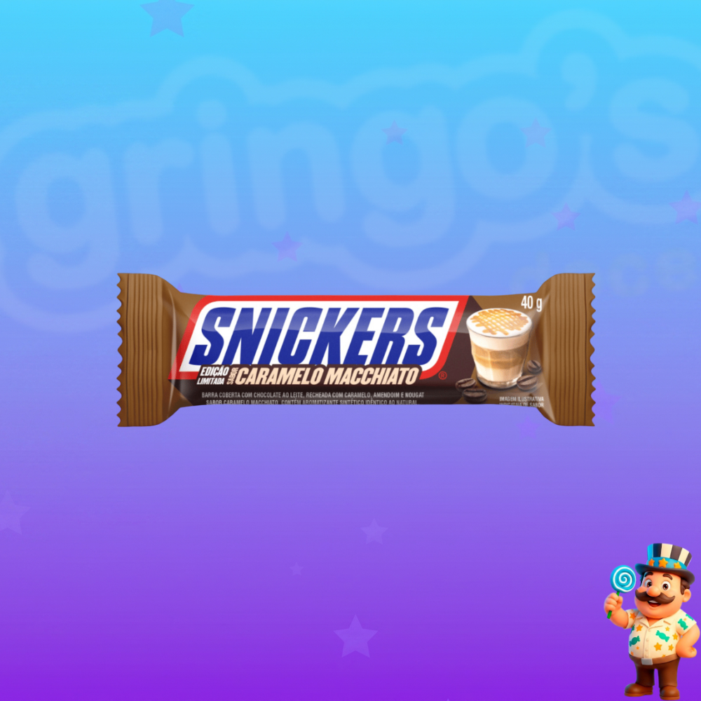 CHOCOLATE SNICKERS CARAMELO MACCHIATO 40G