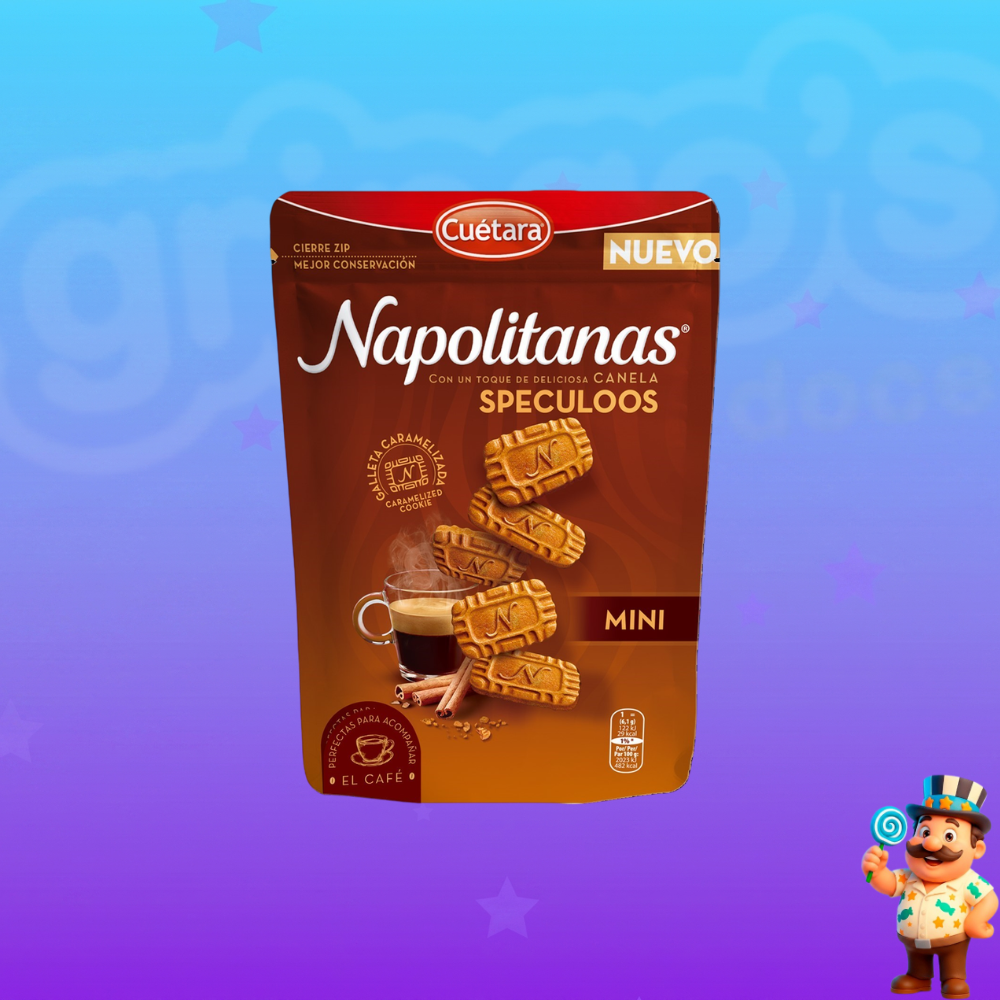 MINI BISCOITO CUÉTARA NAPOLITANAS CANELA 150G