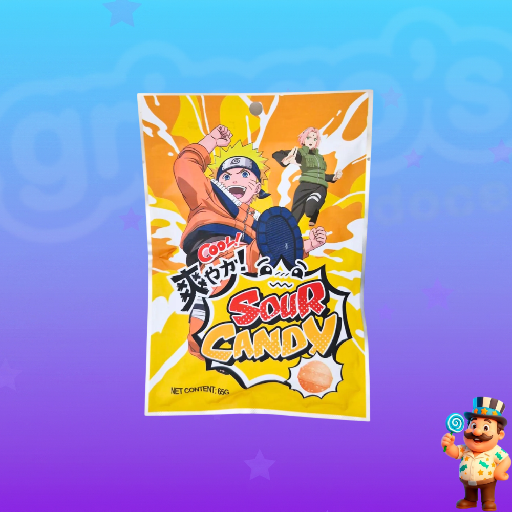 BALA AZEDA NARUTO COCA COLA 65G
