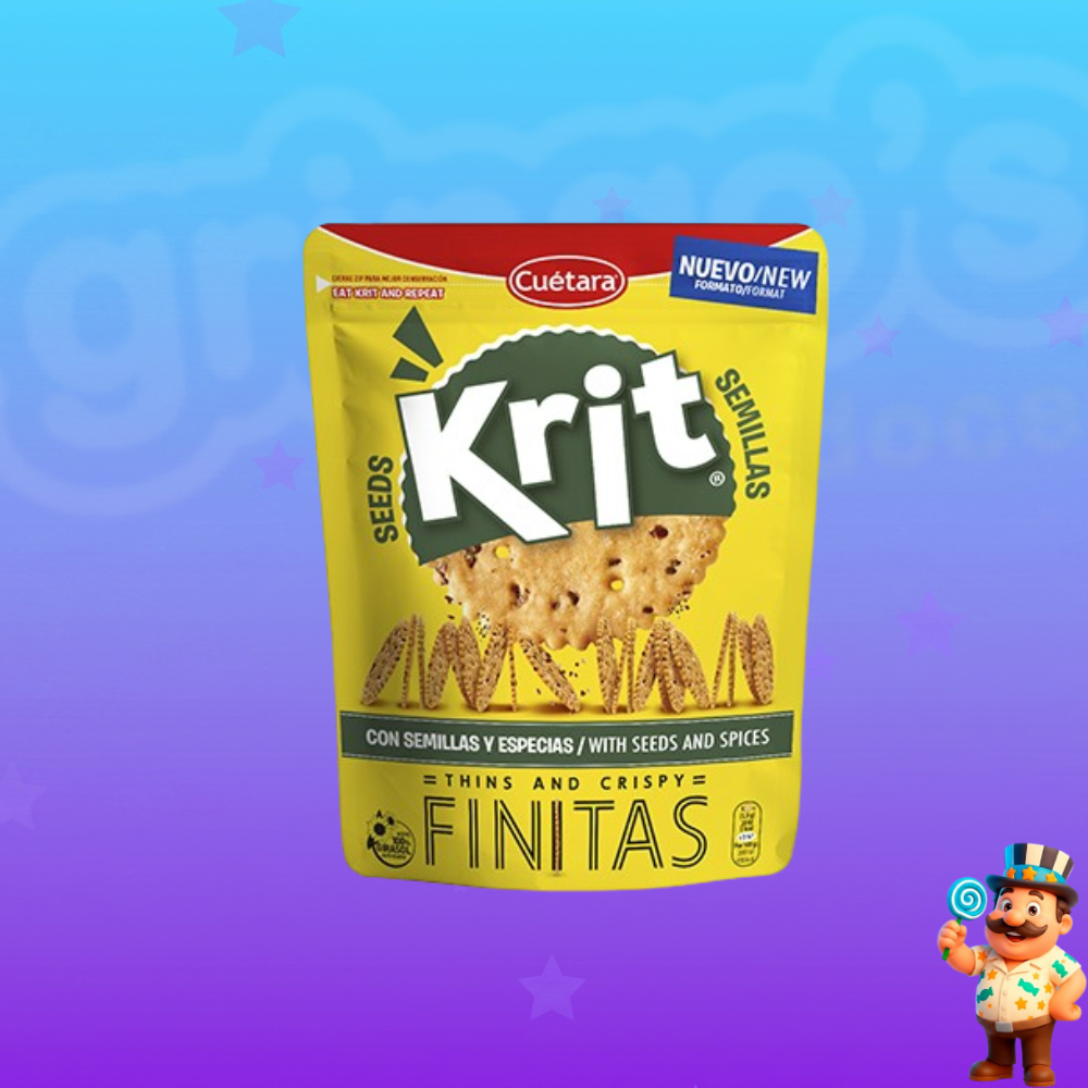 BISCOITOS CUÉTARA KRIT FINITAS SEMENTES ESPECIAIS 150g
