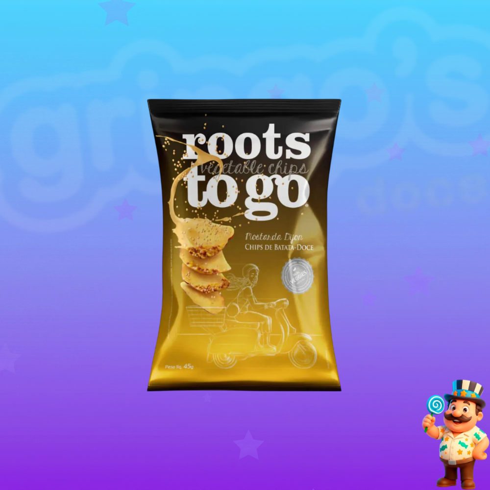 SNACK ROOTS TO GO CHIPS DE BATATA DOCE MOSTARDA DIJON 45G