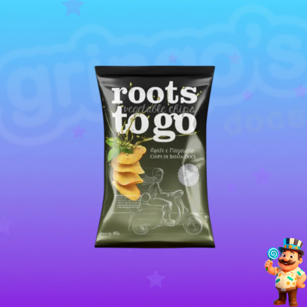 SNACK ROOTS TO GO CHIPS DE BATATA DOCE AZEITE E MANJERICÃO 45G