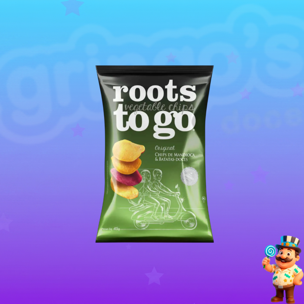 SNACK ROOTS TO GO CHIPS DE MANDIOCA W BATATA DOCE ORIGINAL 45G
