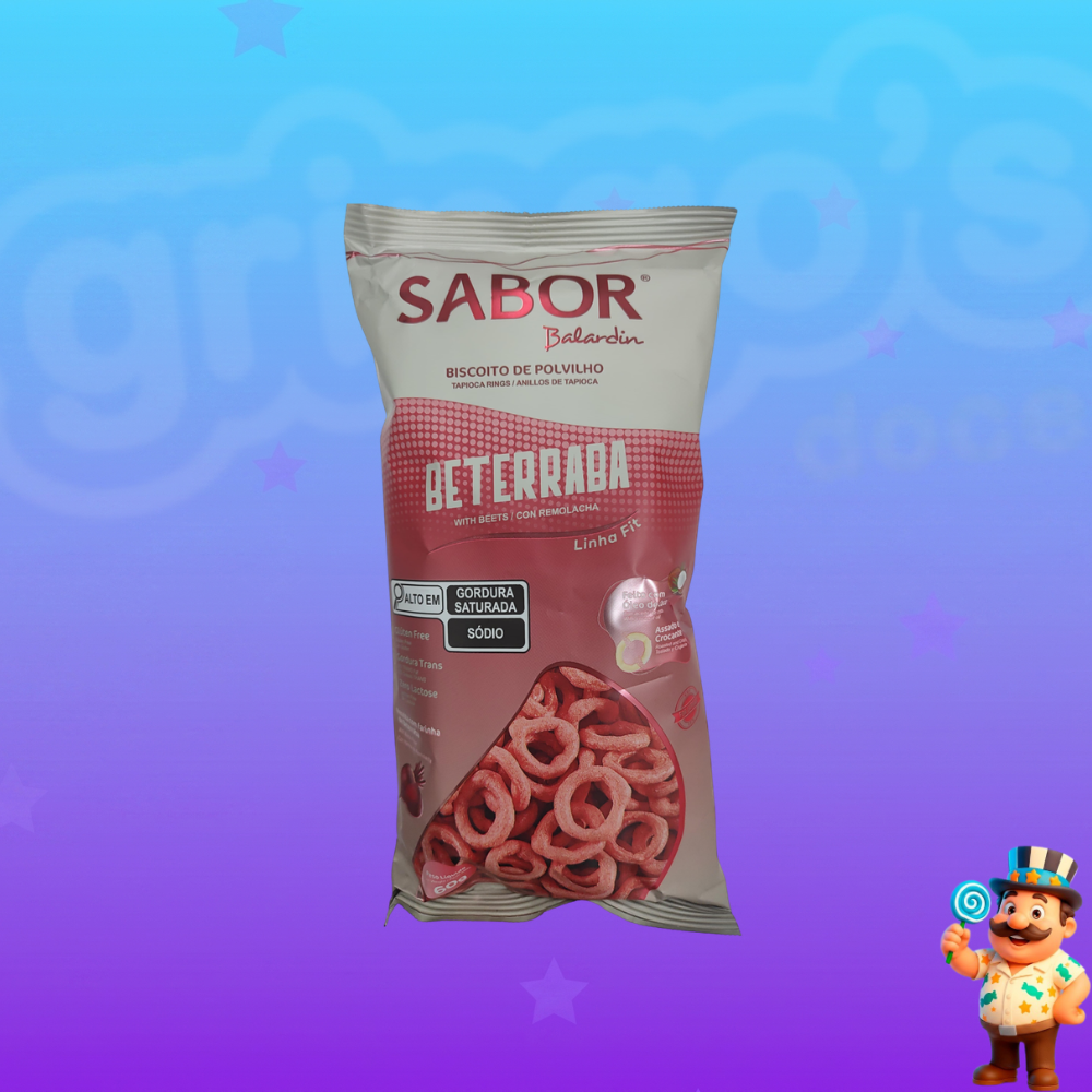 BISCOITO DE POLVILHO BALARDIN BETERRABA 60G