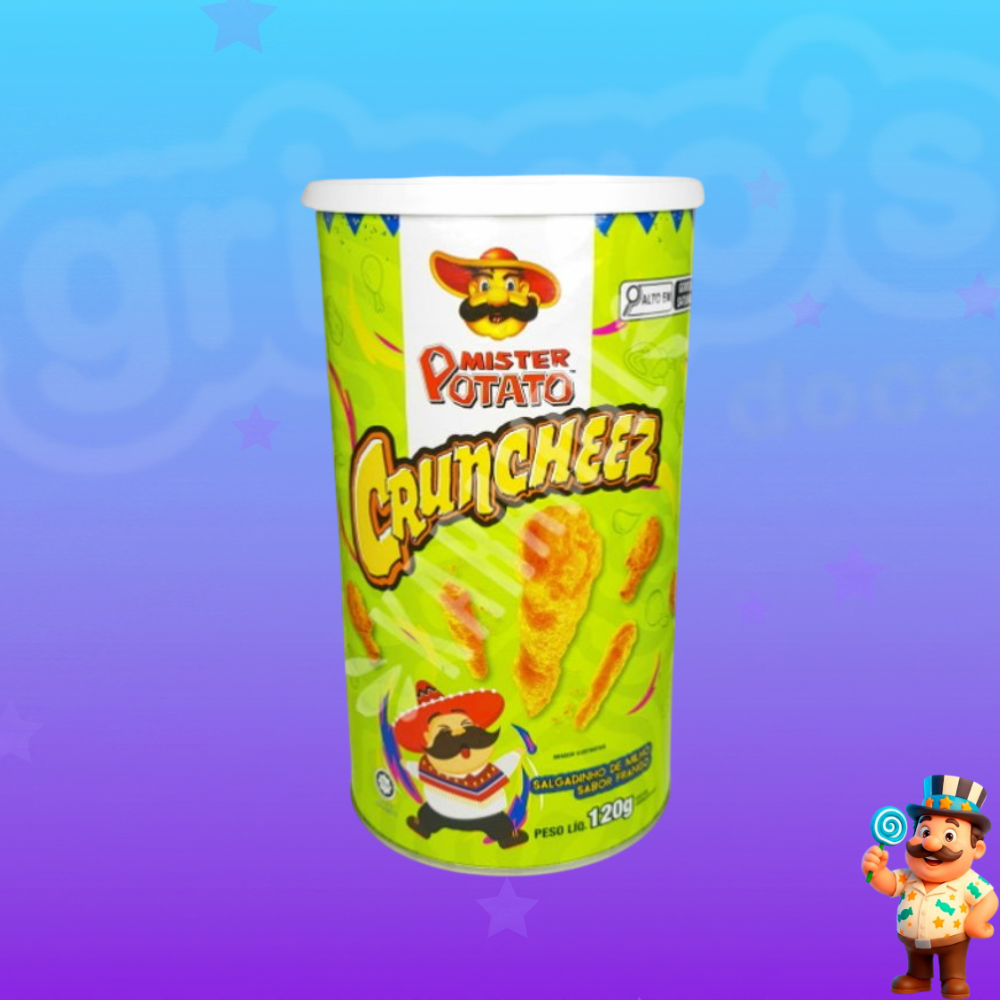 SALGADINHO DE MILHO MR POTATO CRUNCH CHEEZ SABOR FRANGO 120G