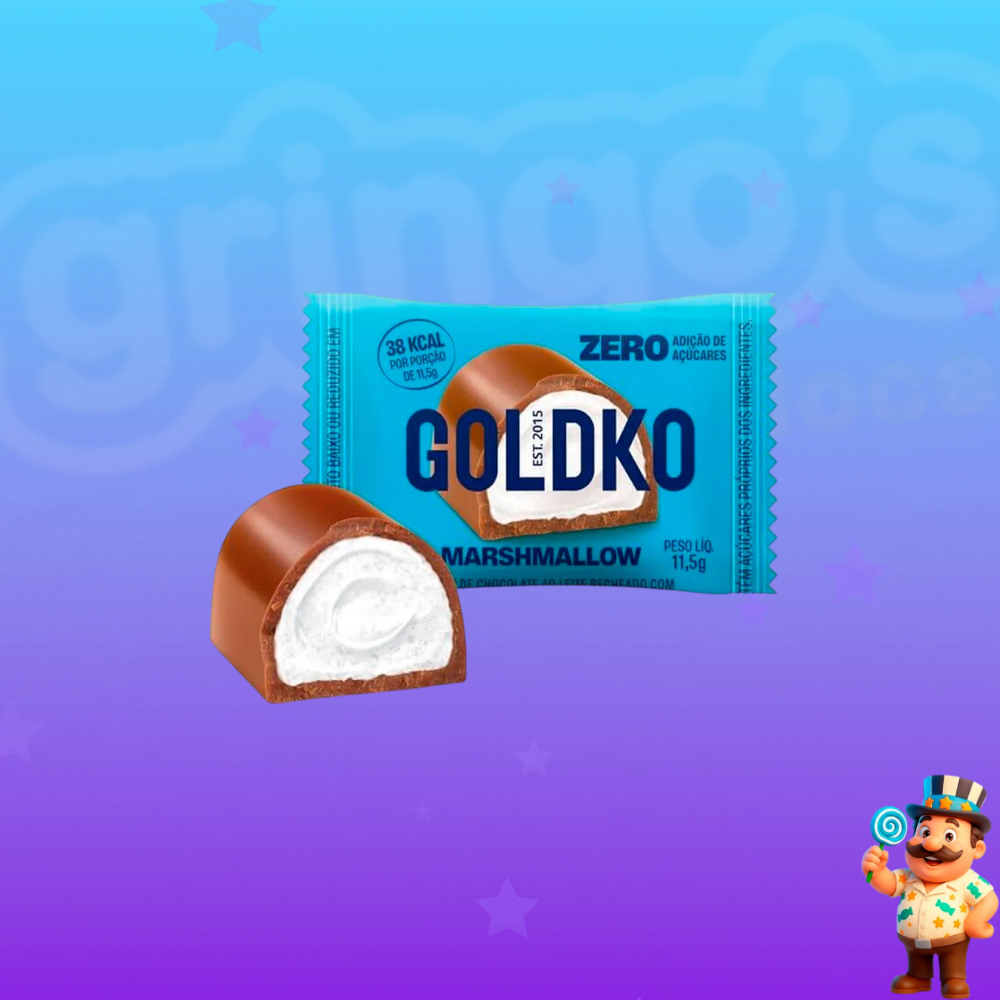 Bombom GoldKo Chocolate ao Leite Zero Adição de Açúcares 11,5g