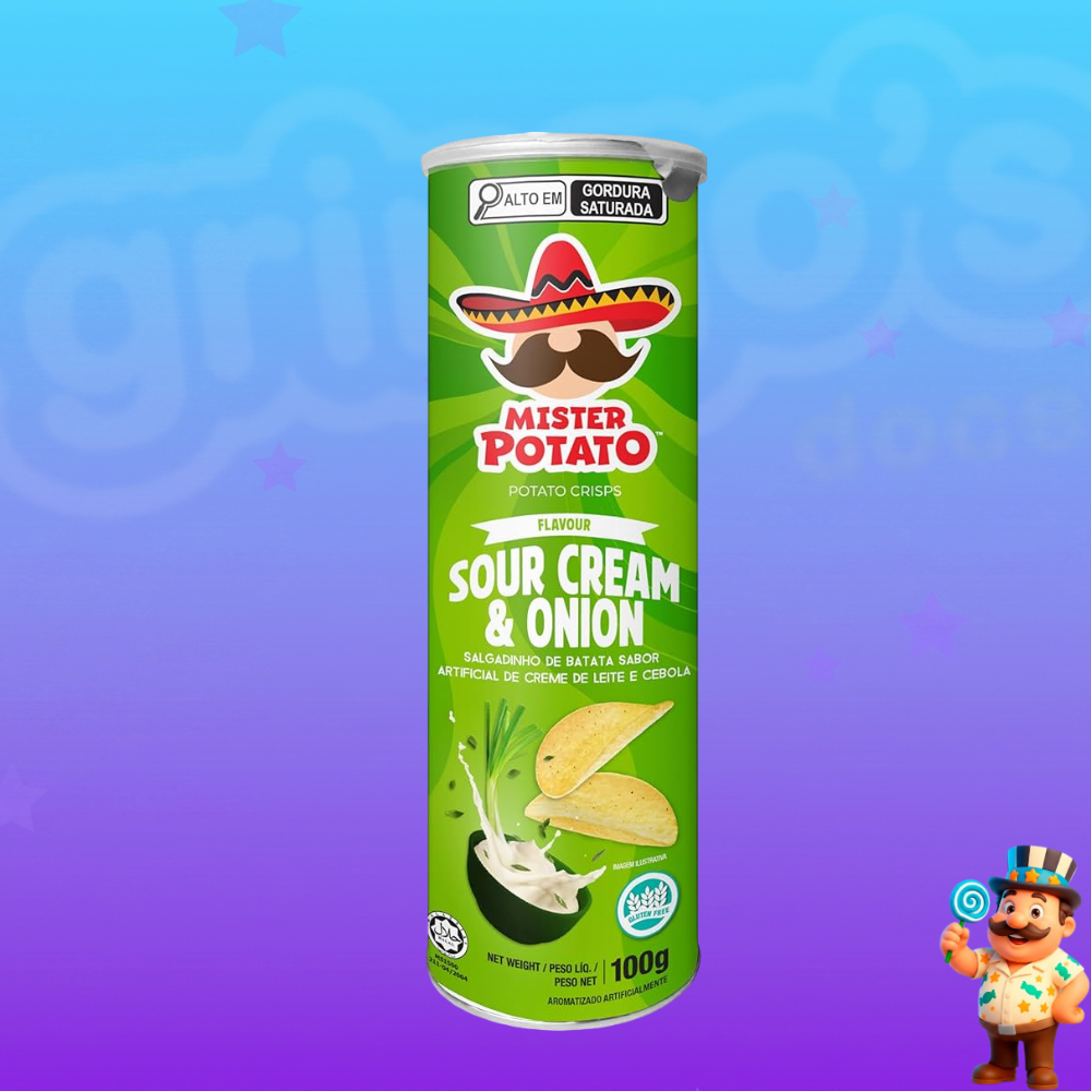 Batata Mister Potato Sour Cream & Onion 100g