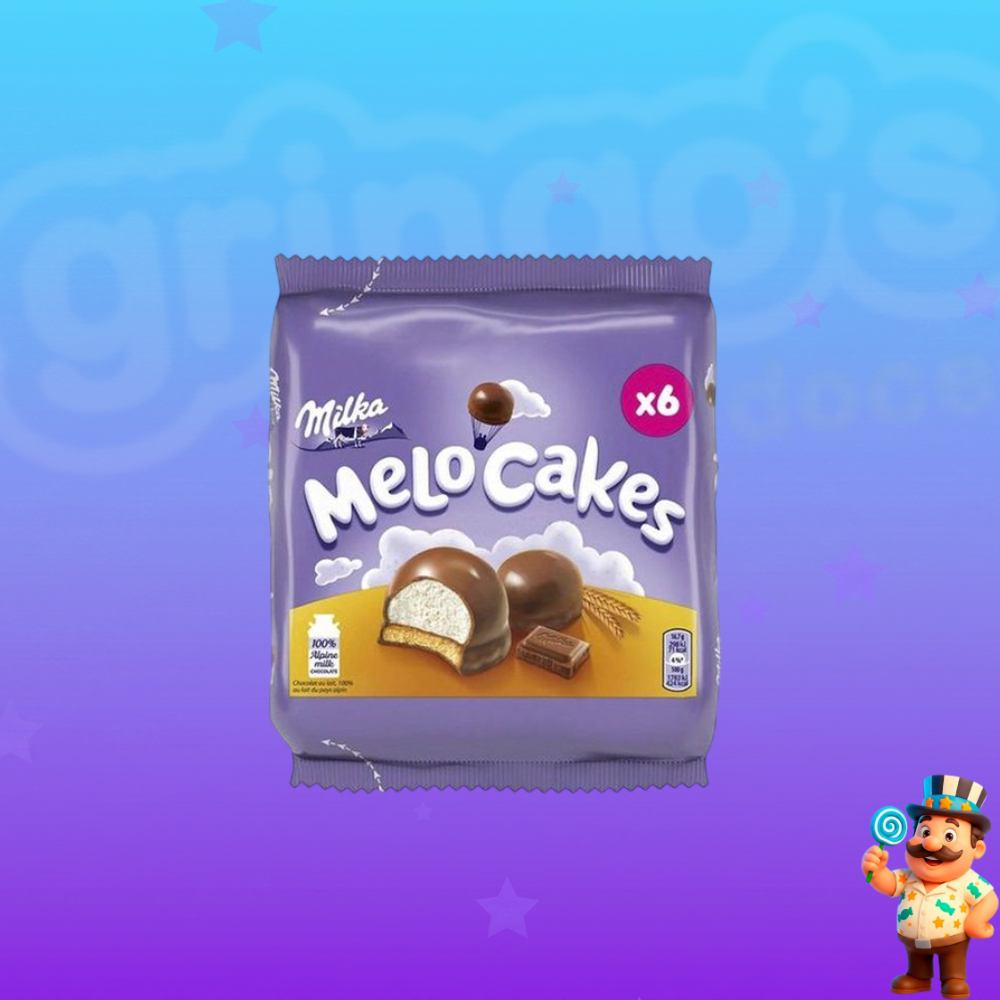 BISCOITO MILKA MELO CAKES 6 UNIDADES