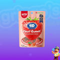 BALA DE GELATINA AMOS 4D FRUIT GUMMY STRAWBERRY BURST MORANGO 65G