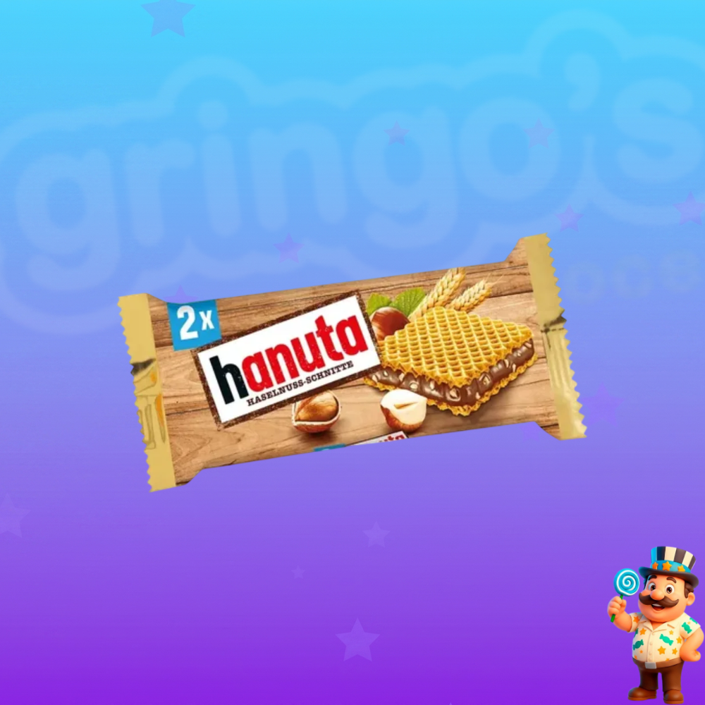BISCOITO HANNUTA HASELNUSS-SCHNITTE COM CREME DE AVELÃ 2 UNIDADES