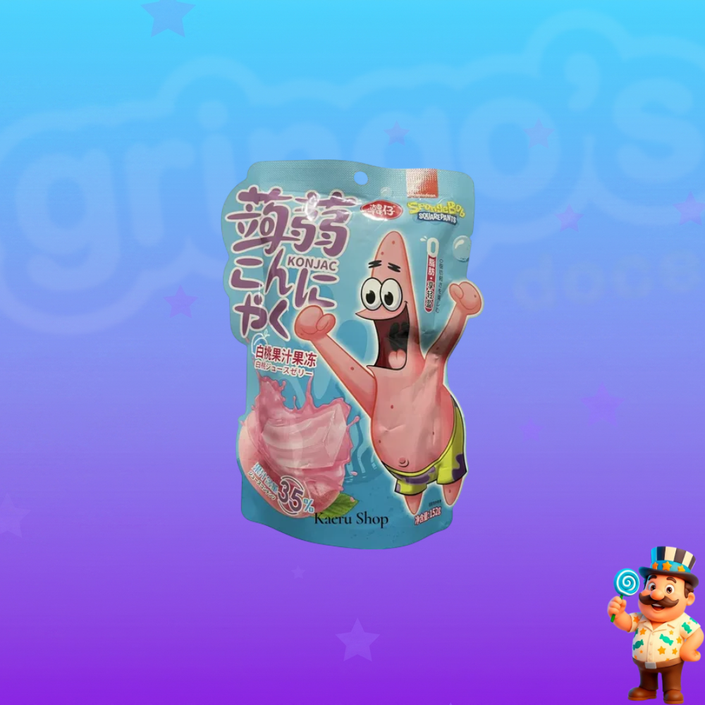 GELATINA DE KONJAC SPONGEBOB WHITE PEACH 152G