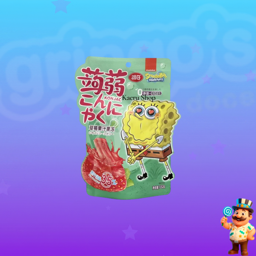 GELATINA DE KONJAC SPONGEBOB MORANGO 152G