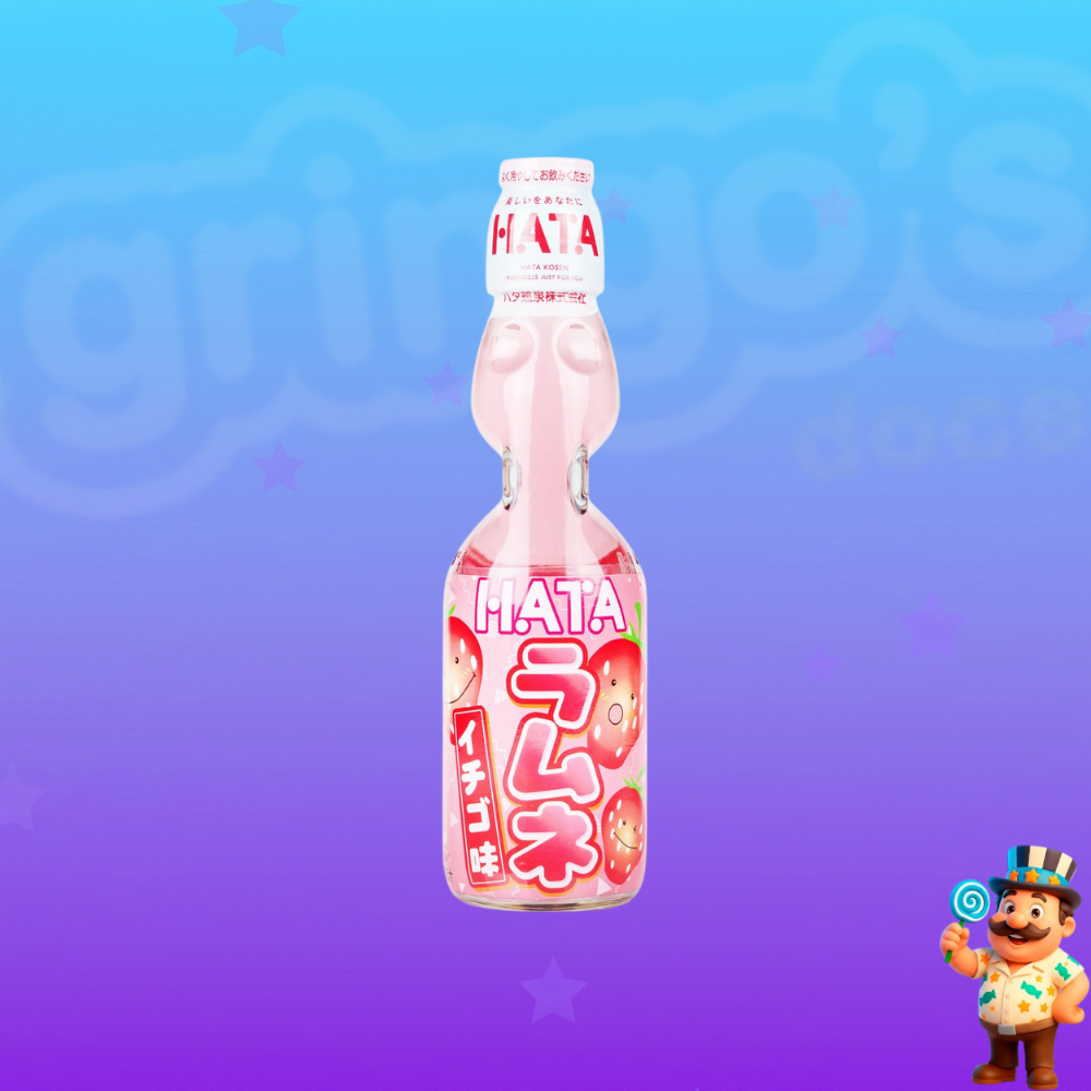 REFRIGERANTE HATA RAMUNE MORANGO 200ML