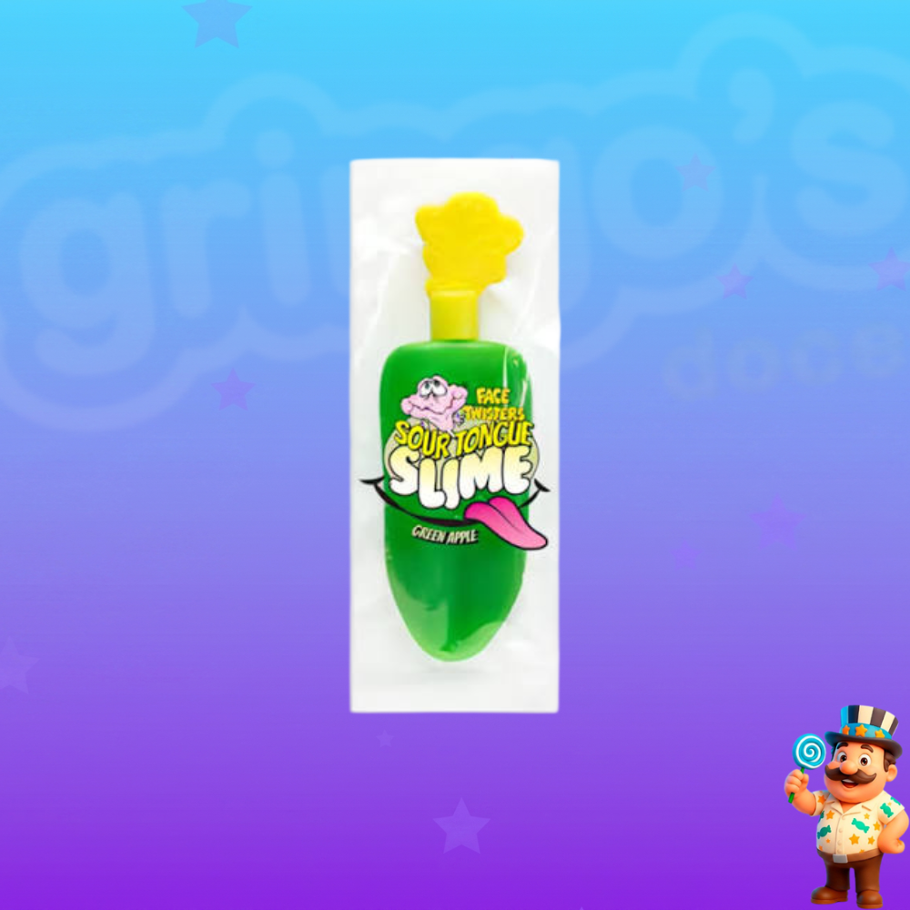 DELICIOSO SOUR TONGUE SLIME GREEN APPLE 40G