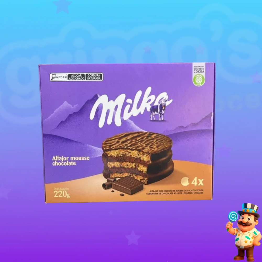 MILKA ALFAJOR MOUSSE CHOCOLATE 220G