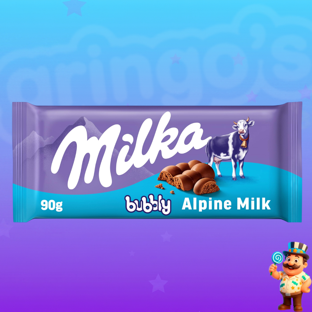 MILKA BUBBLY ALPINE MILK 90g