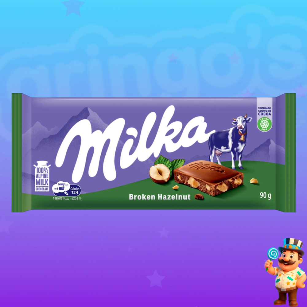 MILKA BROKEN HAZELNUT 90g