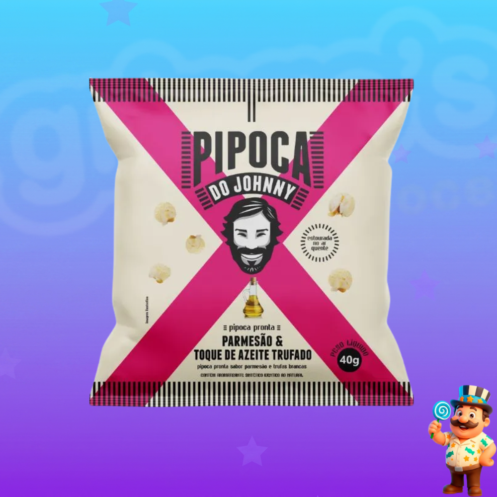 PIPOCA DO JOHNNY PARMESÃO E AZEITE TRUFADO 40g