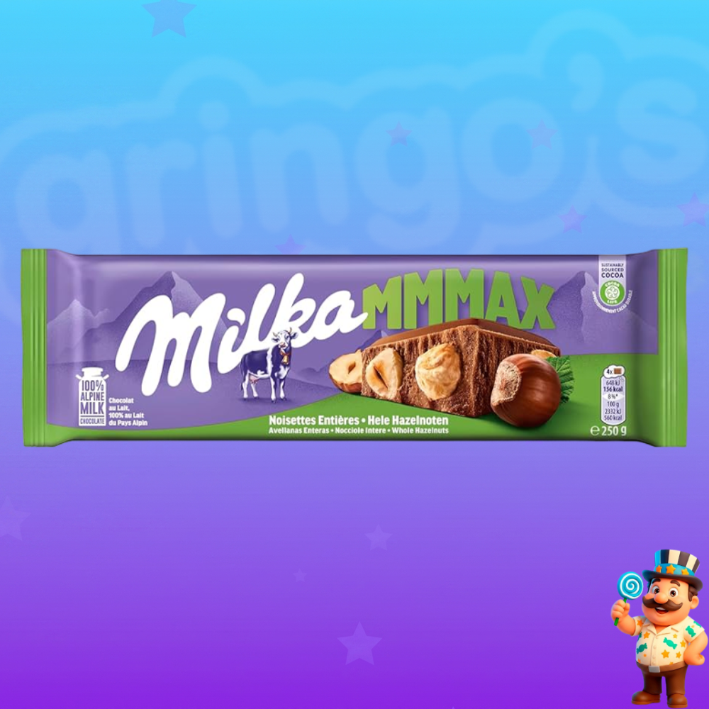 MILKA MMMAX WHOLE HAZELNULTS 250g