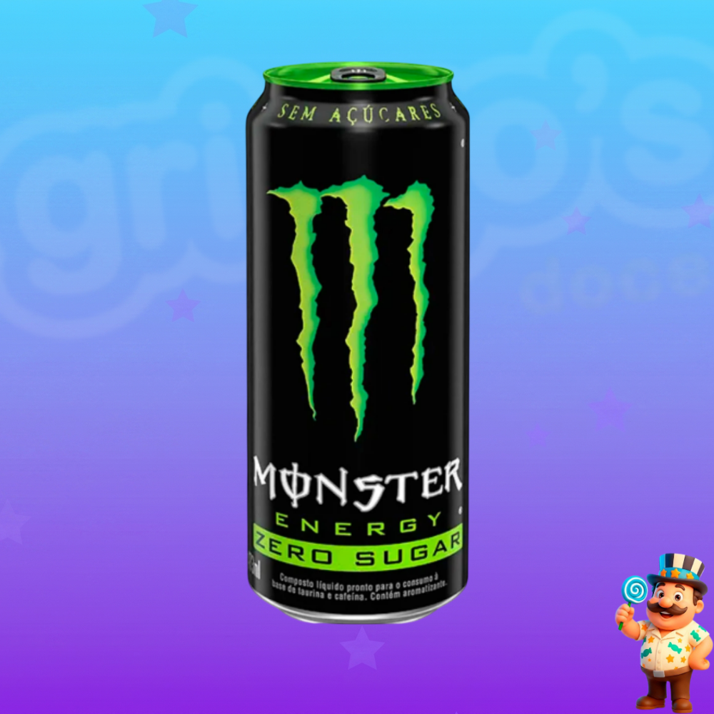 ENERGÉTICO MONSTER ENERGY ZERO AÇÚCAR 473ml