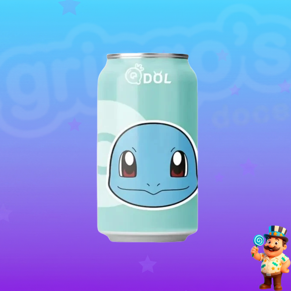 REFRIGERANTE POKÉMON QDOL SQUIRTLE CITRICO 330ml