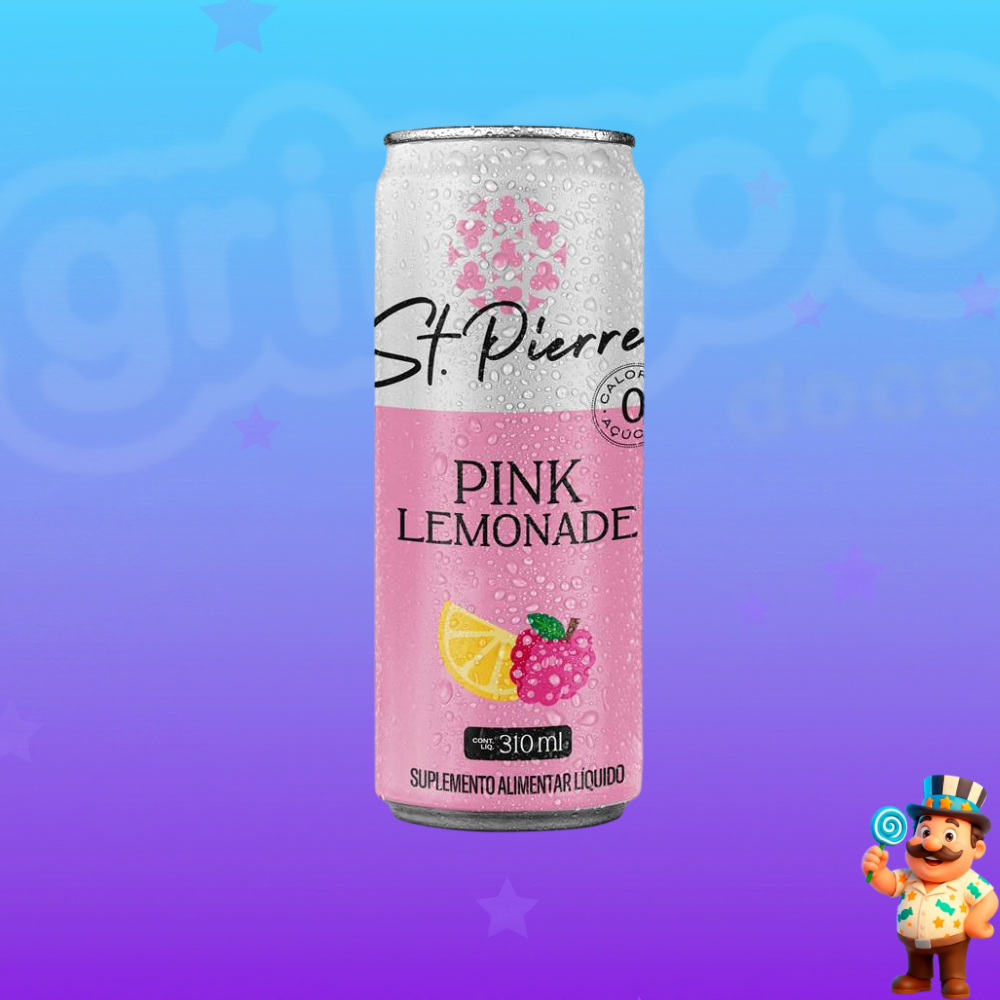 SUPLEMENTO ALIMENTAR ST PIERRE PINK LEMONADE ZERO AÇÚCAR 310ml