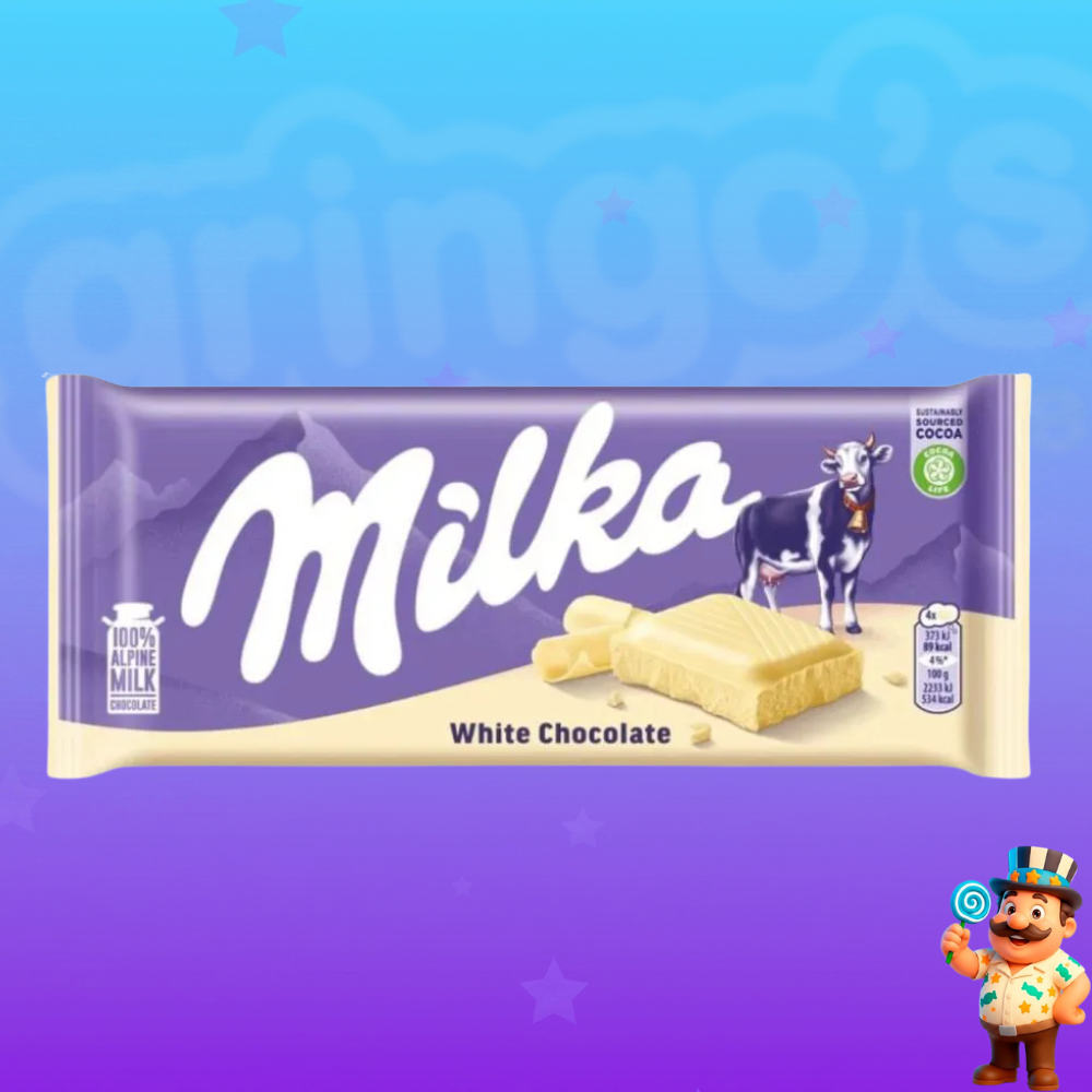 CHOCOLATE MILKA WHITE 90G