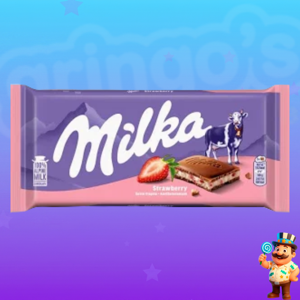 CHOCOLATE MILKA STRAWBERRY 100G