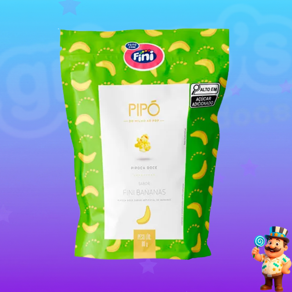PIPOCA PIPO FINI BANANAS 80G